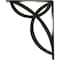 Ekena Millwork Versailles Wrought Iron Bracket, (Triple center brace), Antiqued Silver 2"W x 10"D x 12"H BKTM02X10X12TVEASV - alternate 4